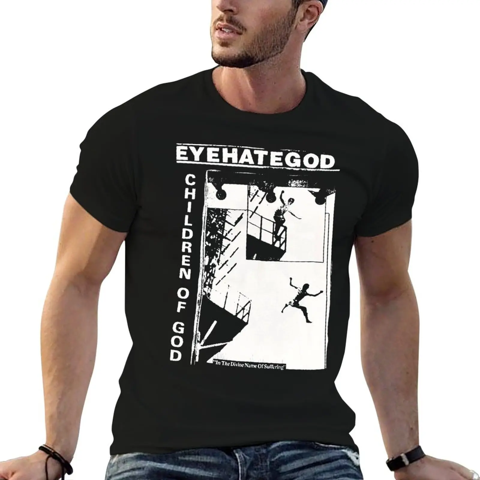 EYEHATEGOD BAND T-Shirt custom t shirt for a boy oversized shirts graphic Short sleeve tee men