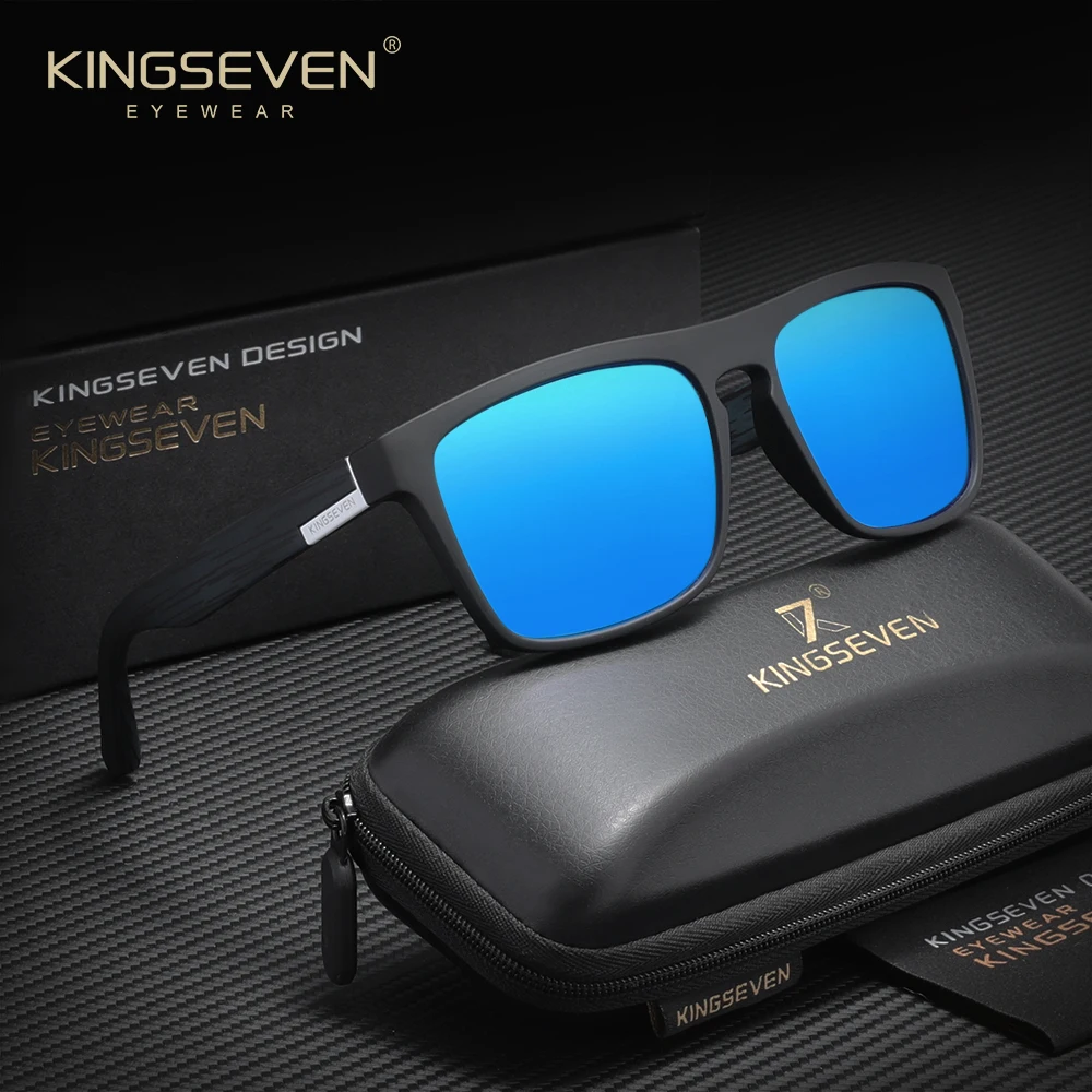 

Солнцезащитные очки KINGSEVEN с большими оправами для женщин и мужчин, поляризационные, с защитой от УФ400, для вождения, для активного отдыха, модные, повседневные, спортивные очки