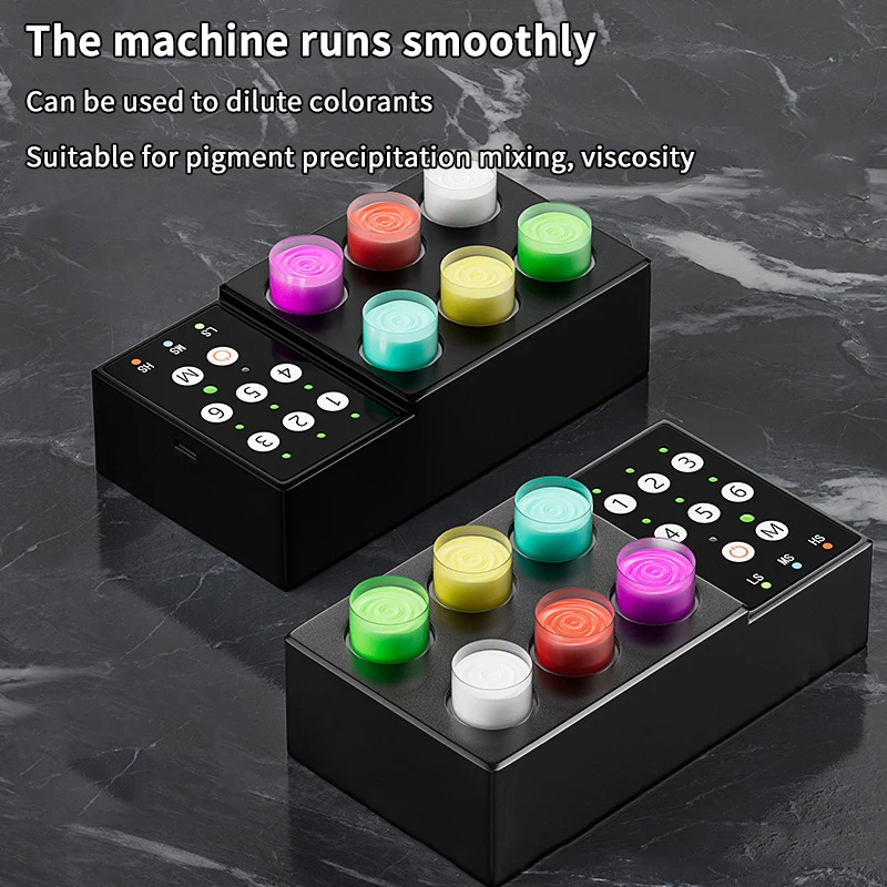 

Высокоскоростной магнитный миксер для пигментов, беспроводной миксер для тату-чернил с вихревым смешиванием и защитой от осадка, регулируемая скорость вращения в трех режимах