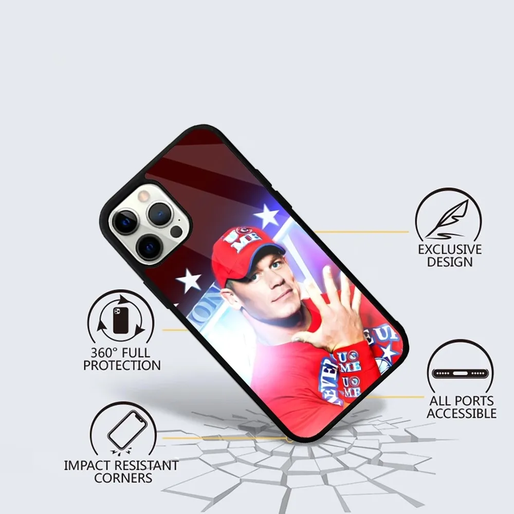 Wrestling Star John Cena Phone Case For iPhone 15,14,13,12,11,Plus,Pro,Max Mini Magsafe Magnetic Wireless Charging