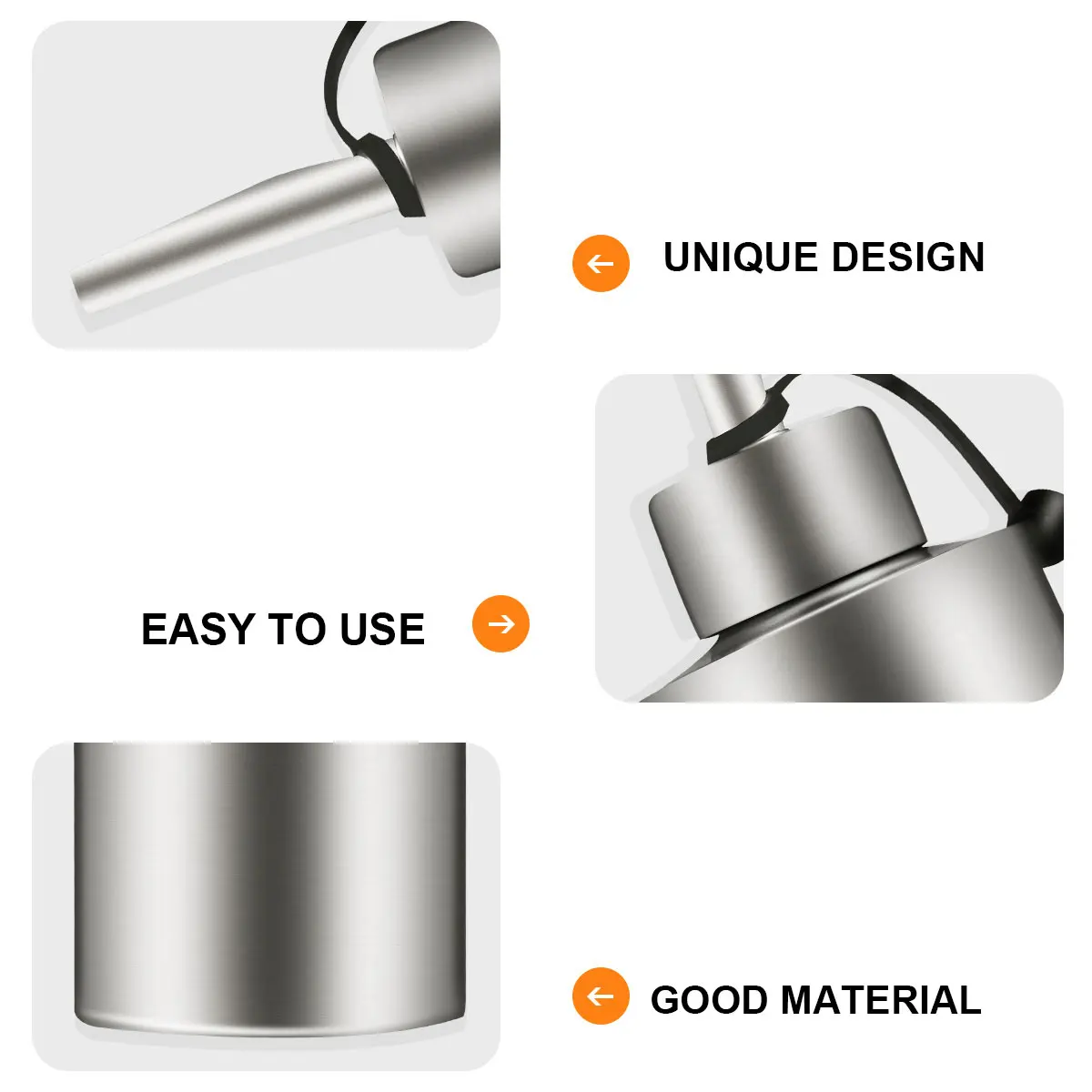 

1pc Stainless Steel Oil Bottle 250ml Kitchen Sauce Oiler Condiment Container Anti Rust Sealed No Leakage Practical Storage