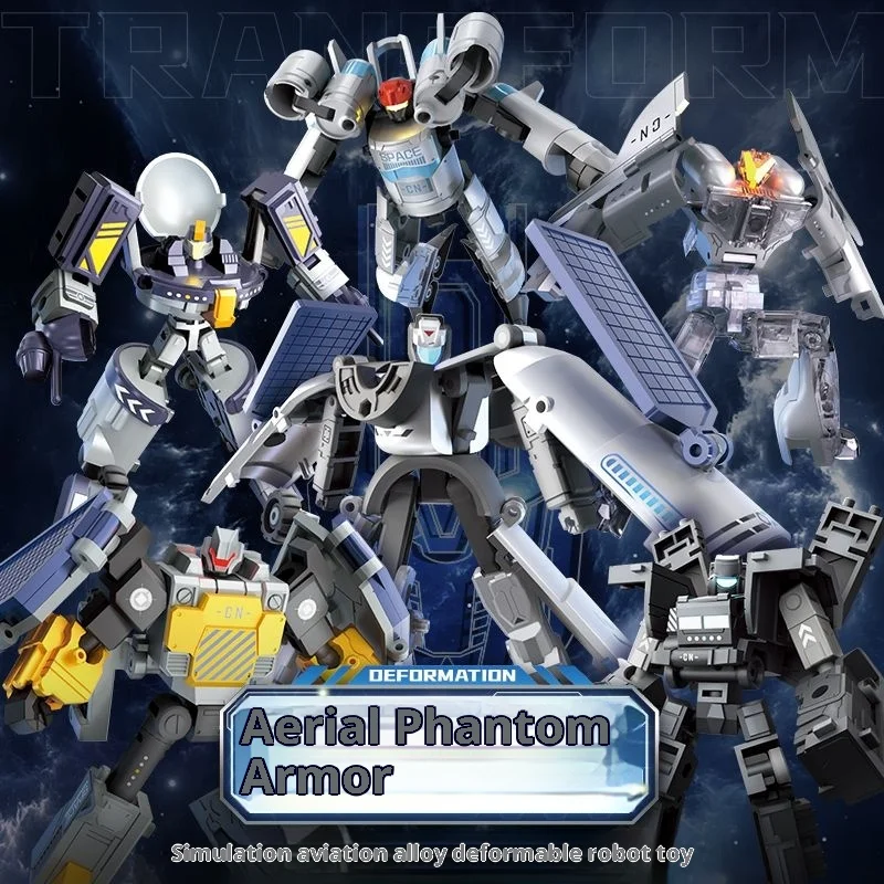 لعبة تحويل الأطفال كينغ كونغ سبيس شاتل 6 في 1 سيارة روبوت ميكا موديل للأولاد، شوانويهانغ #2