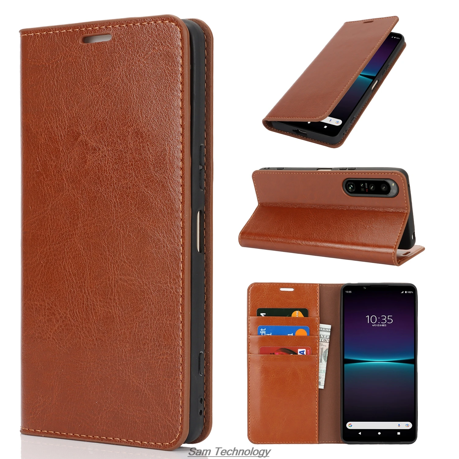 

Deluxe Wallet Case for Sony Xperia 1 VI XQ-EC44 XQ-EC54 Premium leather Case Flip Cover Bags Retro Business Capa Fundas Coque