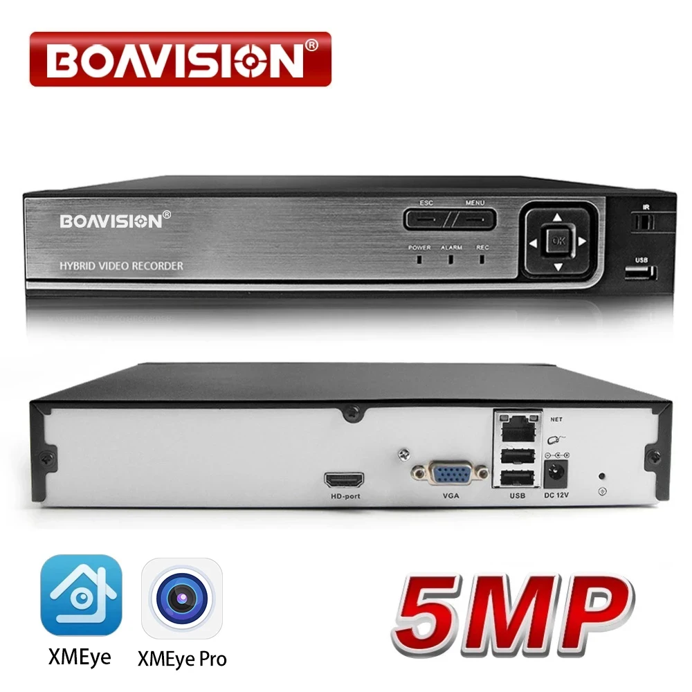 

8CH 16CH 5MP CCTV NVR H.265 / H.264 Motion Detect CCTV Network Video Recorder FTP ONVIF For IP Camera Security System