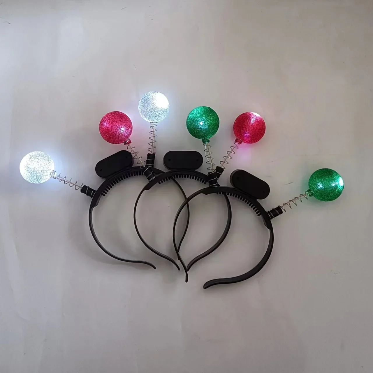 1pcs Adult Kids Women Girl  Antenna Headband Light up Alien LED Glow Hairband Head Bopper Party Supplies Wedding Festival