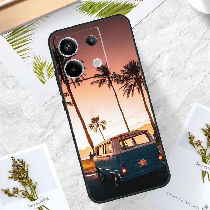 Combi Van Surf Case For Redmi Note 12 9 10 11 13 Pro Plus 9S 10S 11S 12S Cover For Redmi 12 10C 12C 13C