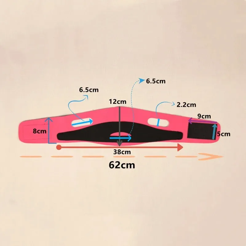 الخامس الوجه أنحل قناع شد الوجه ضمادة تشكيل كونتور المشكل الذقن الخد رفع المضادة للتجاعيد مساعدة حزام النوم أدوات العناية بالوجه #6