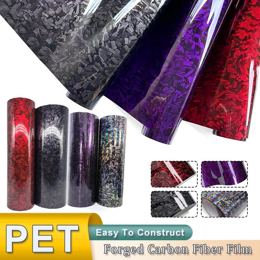 

Vinyl Wrap Forged Carbon Fiber Air Release Stretchable Gloss Car Wrapping Vinyl Roll Bubble-Free Motorcycle Auto Decal