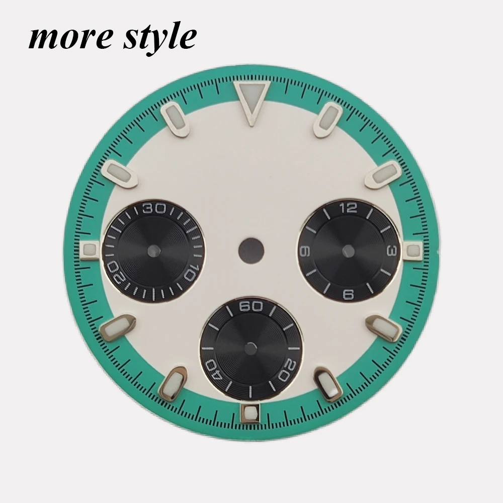 VK63 dial new style panda watch dial Customizable logo Watch Accessories suitable for 39mm case quartz watch VK63 movement