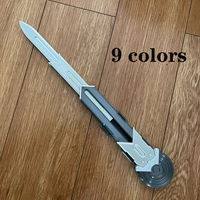 2025 New PVC Sleeve Sword Blade Blade Can Eject Movie Assassin Hidden Weapon Halloween Costumes Props Adult Birthday Gift