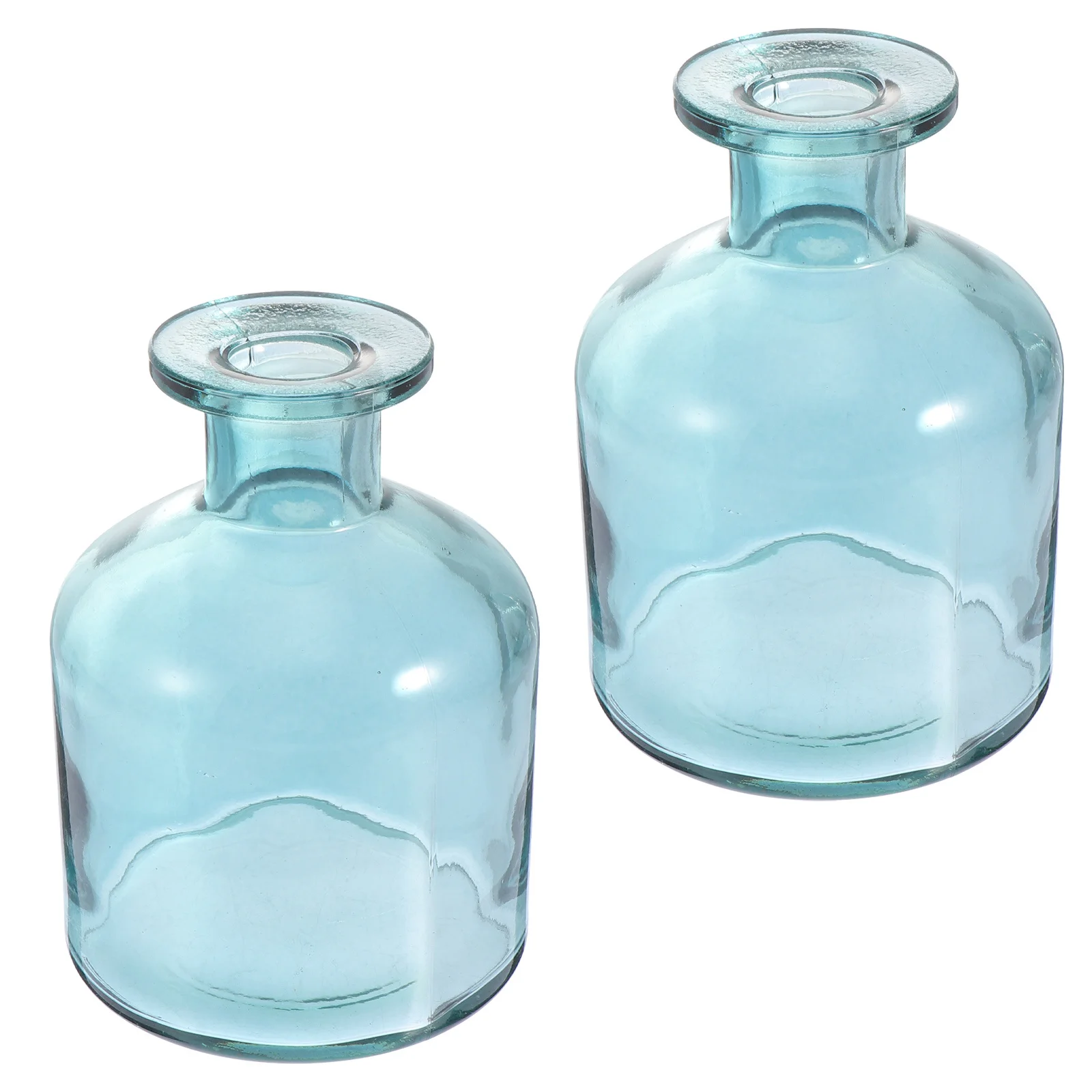

2Pcs Glass Flower Vases Simple Desktop Flower Arrangement Vessels Decorative Glass Holders Vase Adornments