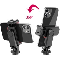 ST-06S Vertical Shooting Phone Mount Holder Tripod Mount DSLR Camera Mount Clamp Smartphone Vlog Mount Holder