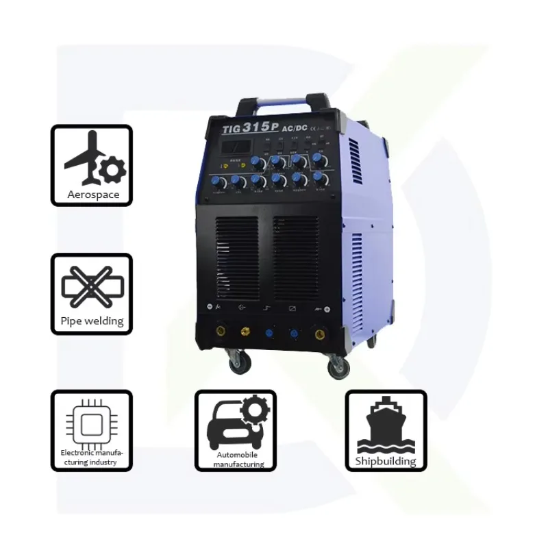 الصناعية الصف TIG 315PAC/DC آلة لحام قوس الأرجون العاكس نبض الألومنيوم TIG لحام مع محرك تيار مستمر التيار المتناوب