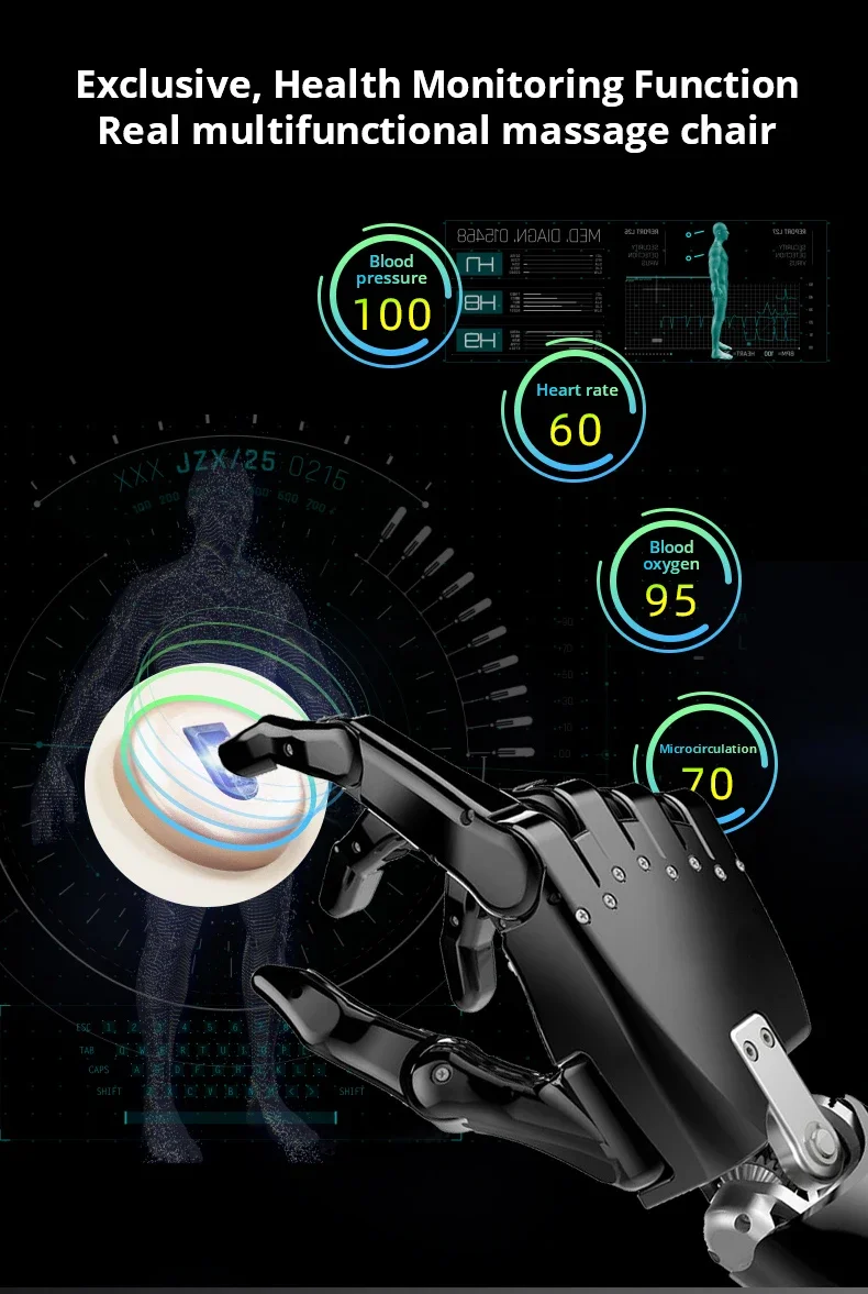 Kursi pijat tanpa gravitasi elektrik, harga murah Shiatsu memijat seluruh tubuh 3D kursi SPA mewah untuk bermain game kantor