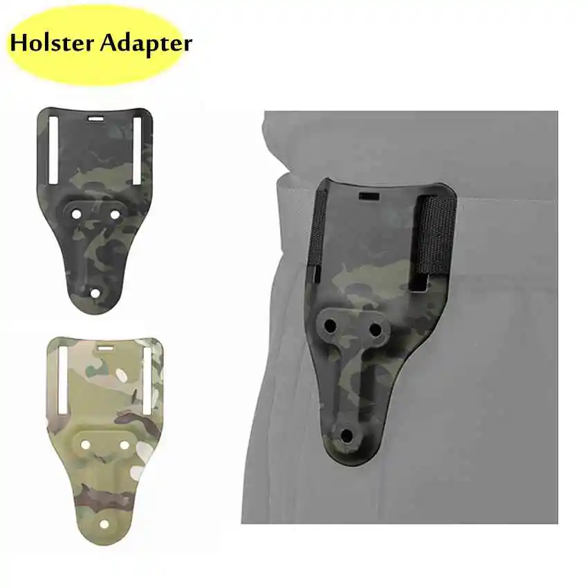 Universal Belt Loop Mid-Ride Holster Adapter Accessories Ambidextrous For 2.5INCH Width Belt Tactical Equipment Gear CP Camo