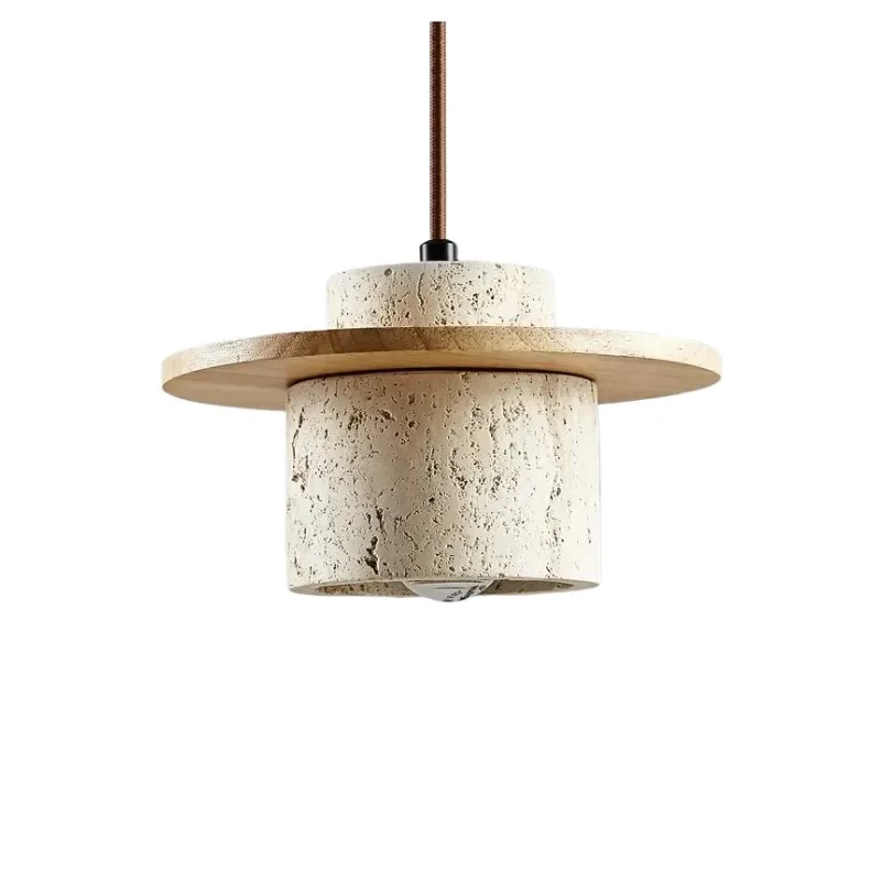 Yellow Cave Stone Pendant Light Indoor Illumination Fixtures Parlor Bedroom Cafe Homestay Teahouse