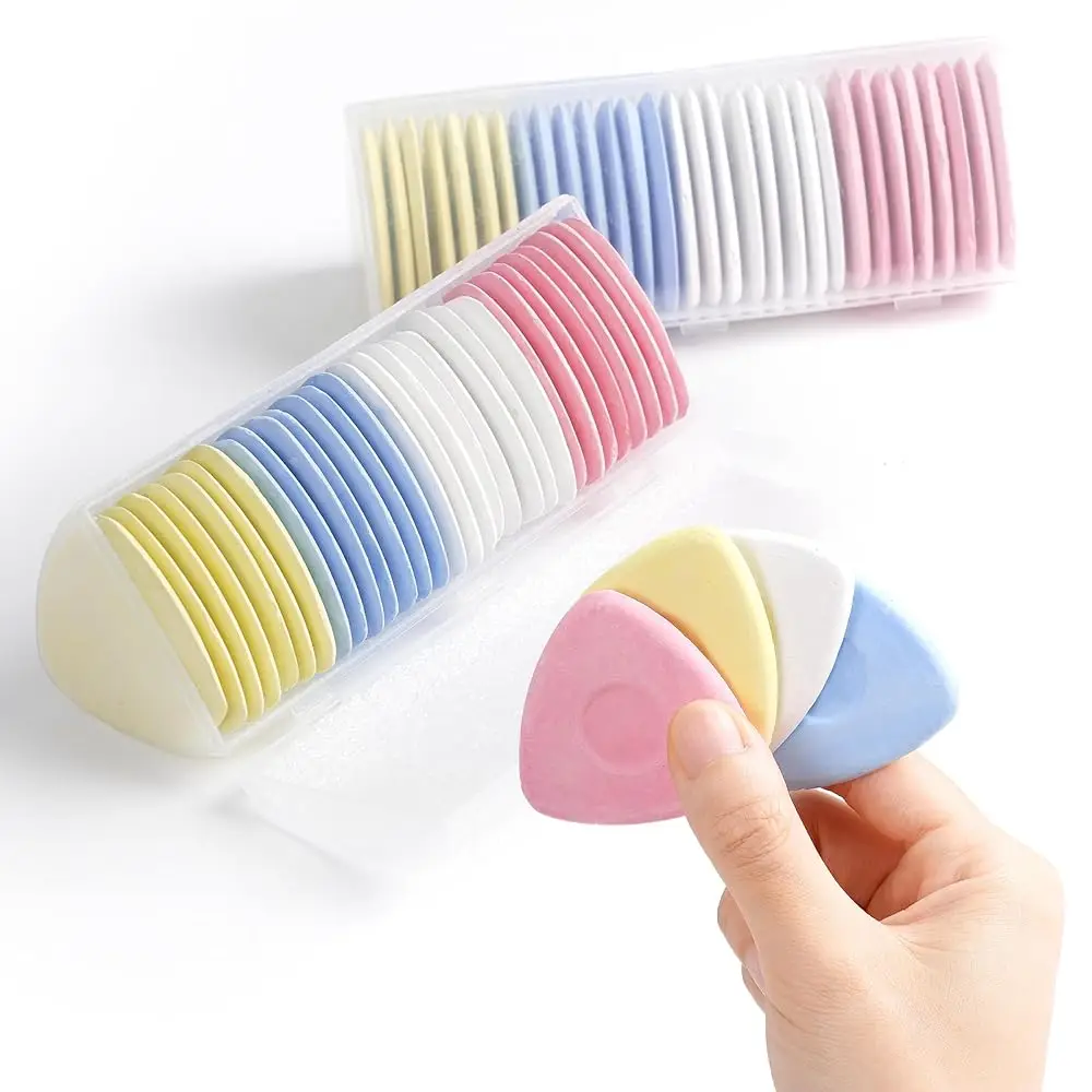 

Tailor's Triangle Fabric Chalk Markers - 60pc Set, Precise & Durable for Quilting & Sewing, 4 Colors