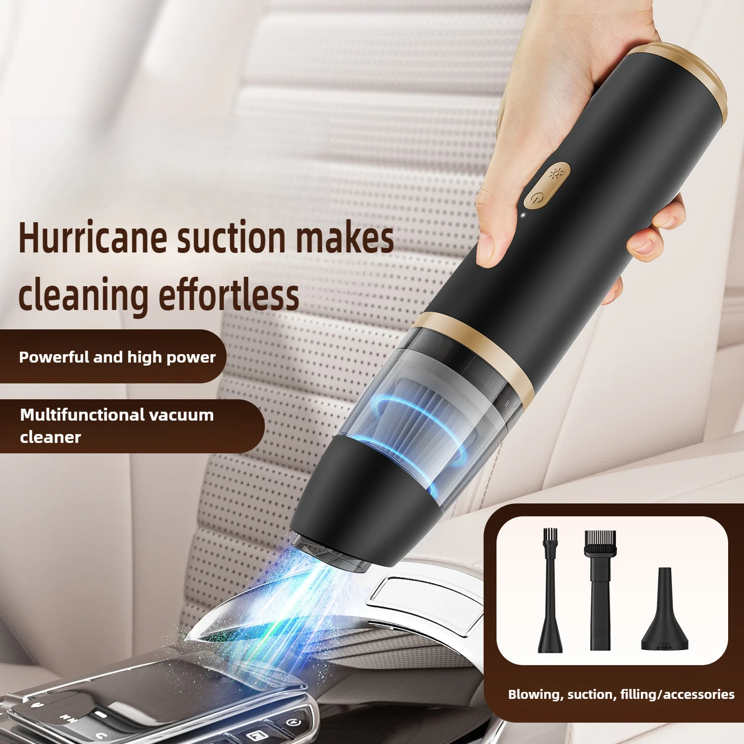5000pa 12000pa 15000pa Car Vacuum Cleaner Strong Suction Powerful Wireless Portable Car Cleaner for Home Appliance Air Blower