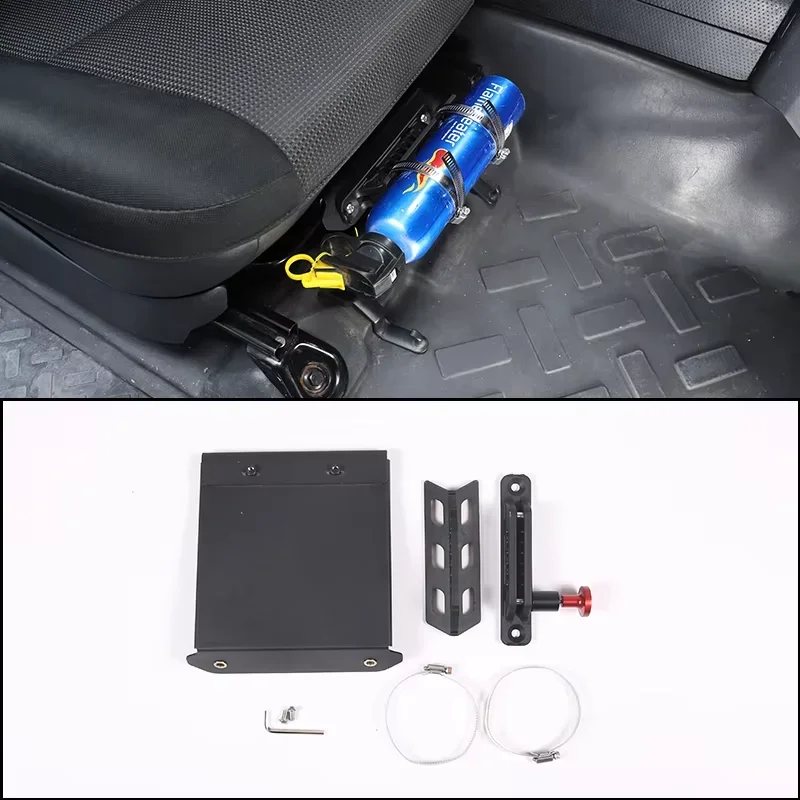 

Aluminum Alloy Black For 2007-2021 Toyota FJ Cruiser Car Passenger Seat Extinguisher Bracket Car Decoration Accessories