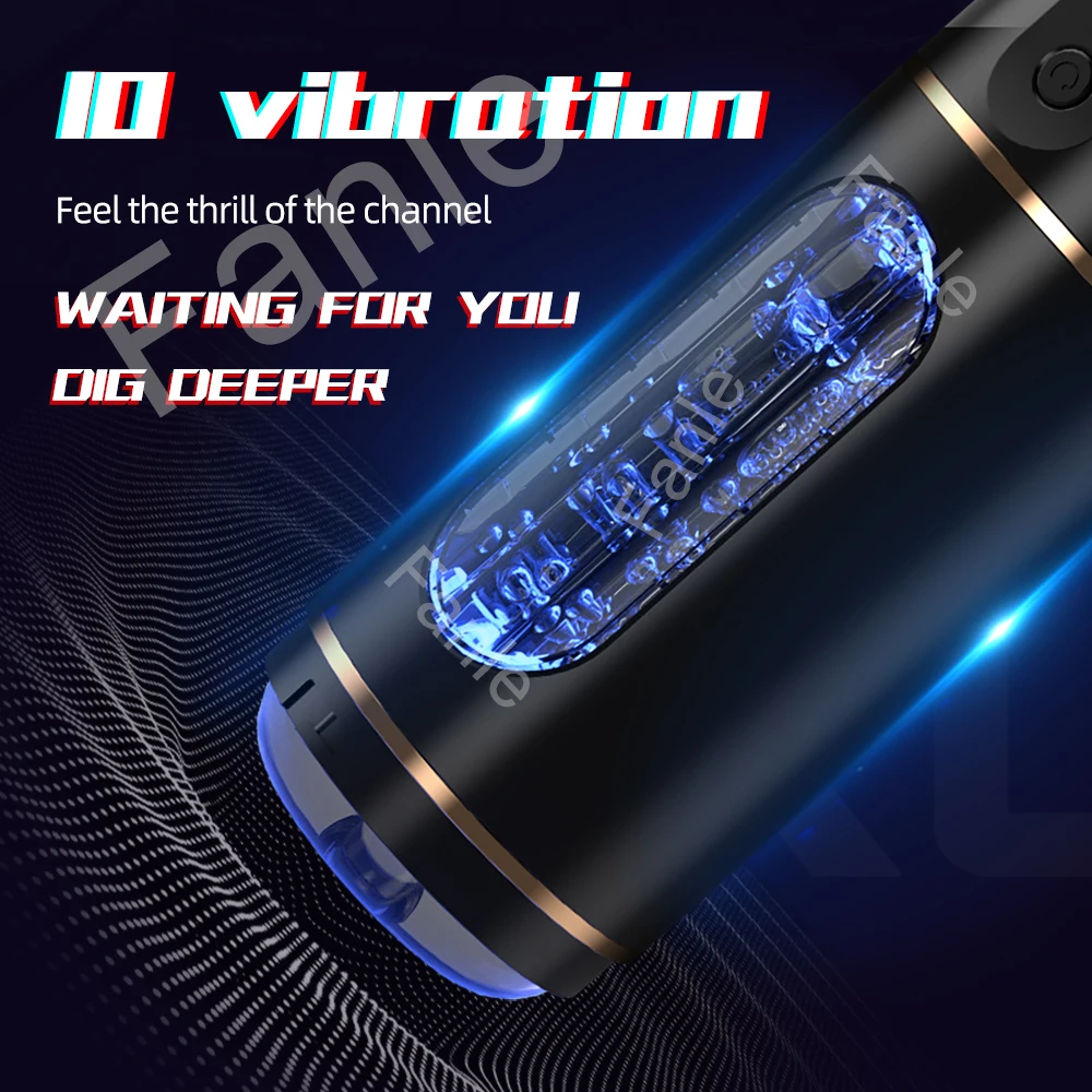 Automatic Male Masturbator Cup Vibration Blowjob Squeezable Pocket Pussy Vagina Penis Oral Sex Machine Toys for Man Adults 18