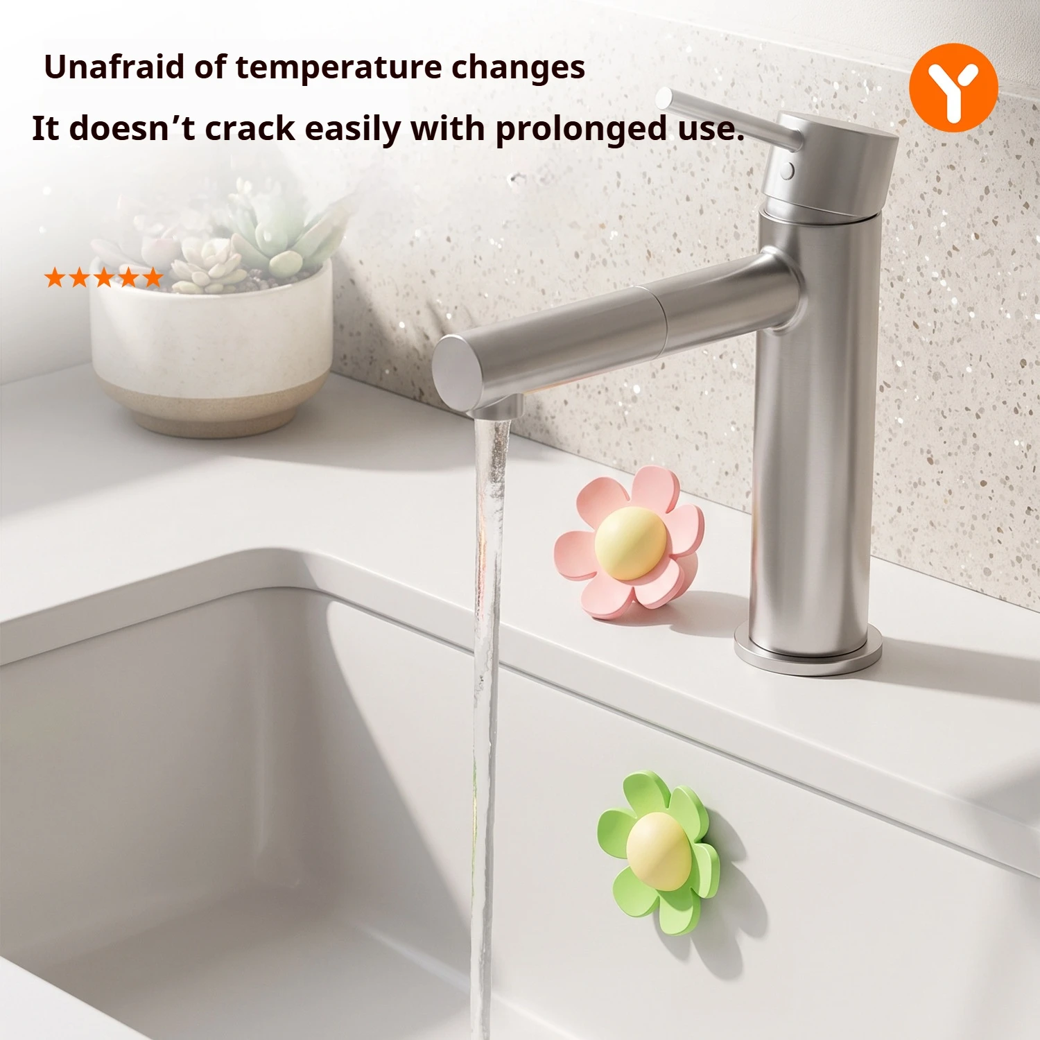 18/9 Pieces in Random Colors, Small Flower-Shaped Sink Overflow Hole Plug, Bathroom Sink Sealing Cover, Overflow Silicone Sealing Plug, Anti-Leak Stopper