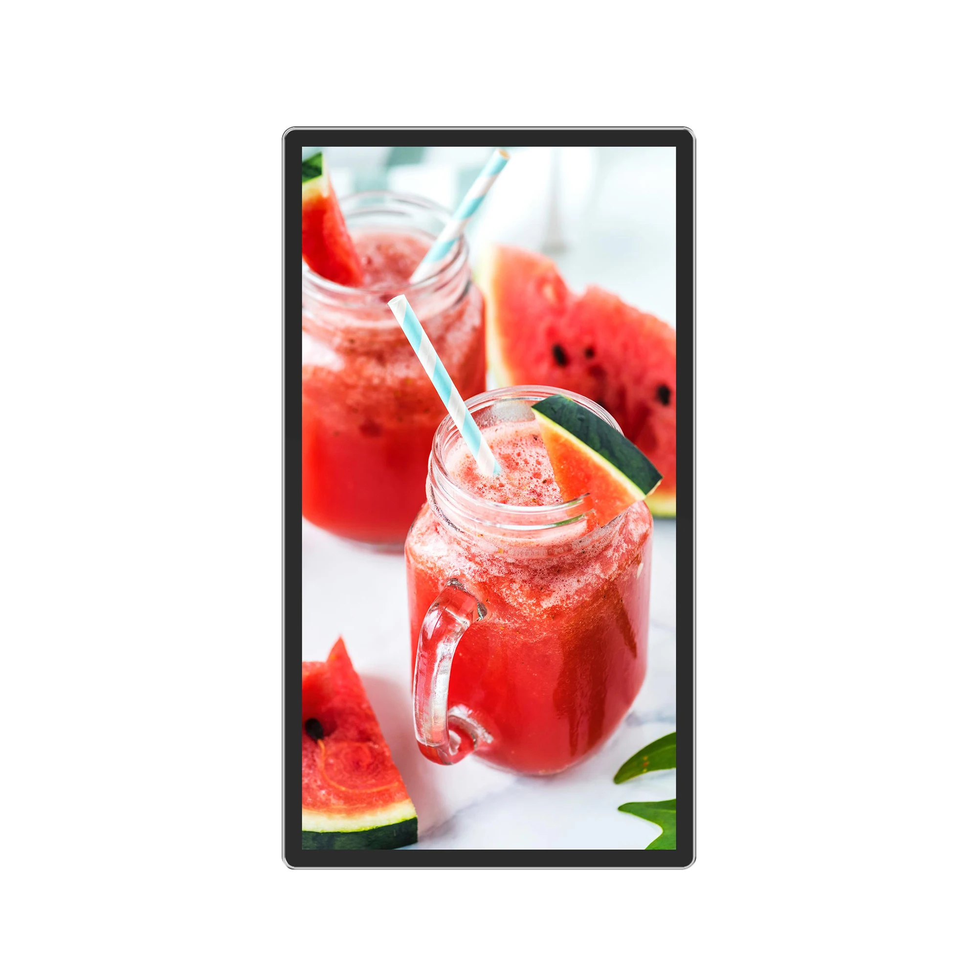 55 Ultra Slim Bezel Wall Mount Digital Signage Aluminum Frame Android Network Electronic Poster Advertising Monitor Pro