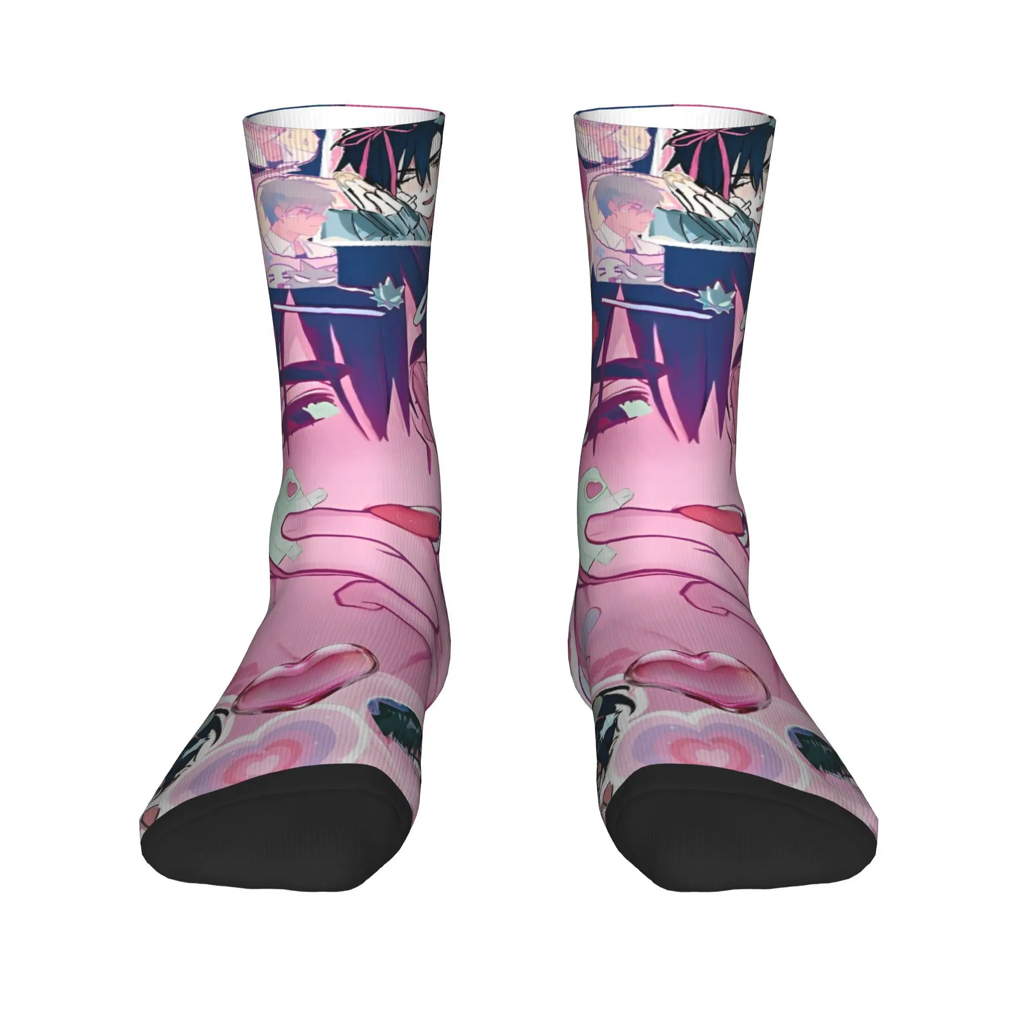 Носки в стиле аниме Alien Stage, забавные чулки, весенние нескользящие мужские носки, мягкие носки для скейтборда на заказ