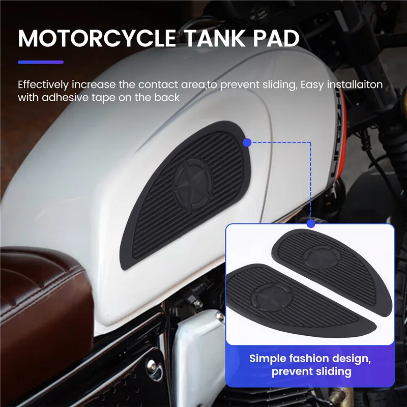 

Высокое качество, 1 пара, тяговая накладка на бак мотоцикла, боковая газовая наколенница, защита от скольжения, наклейка для Kawasaki Suzuki Honda