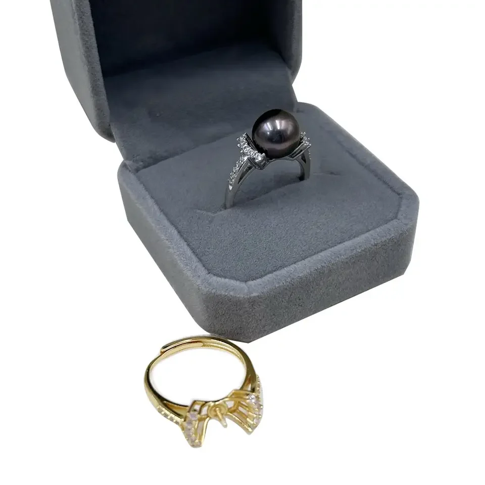 

100% NATURE seasalt PEARL RING, 925 silver adjustable ring .natural tahitian pearl