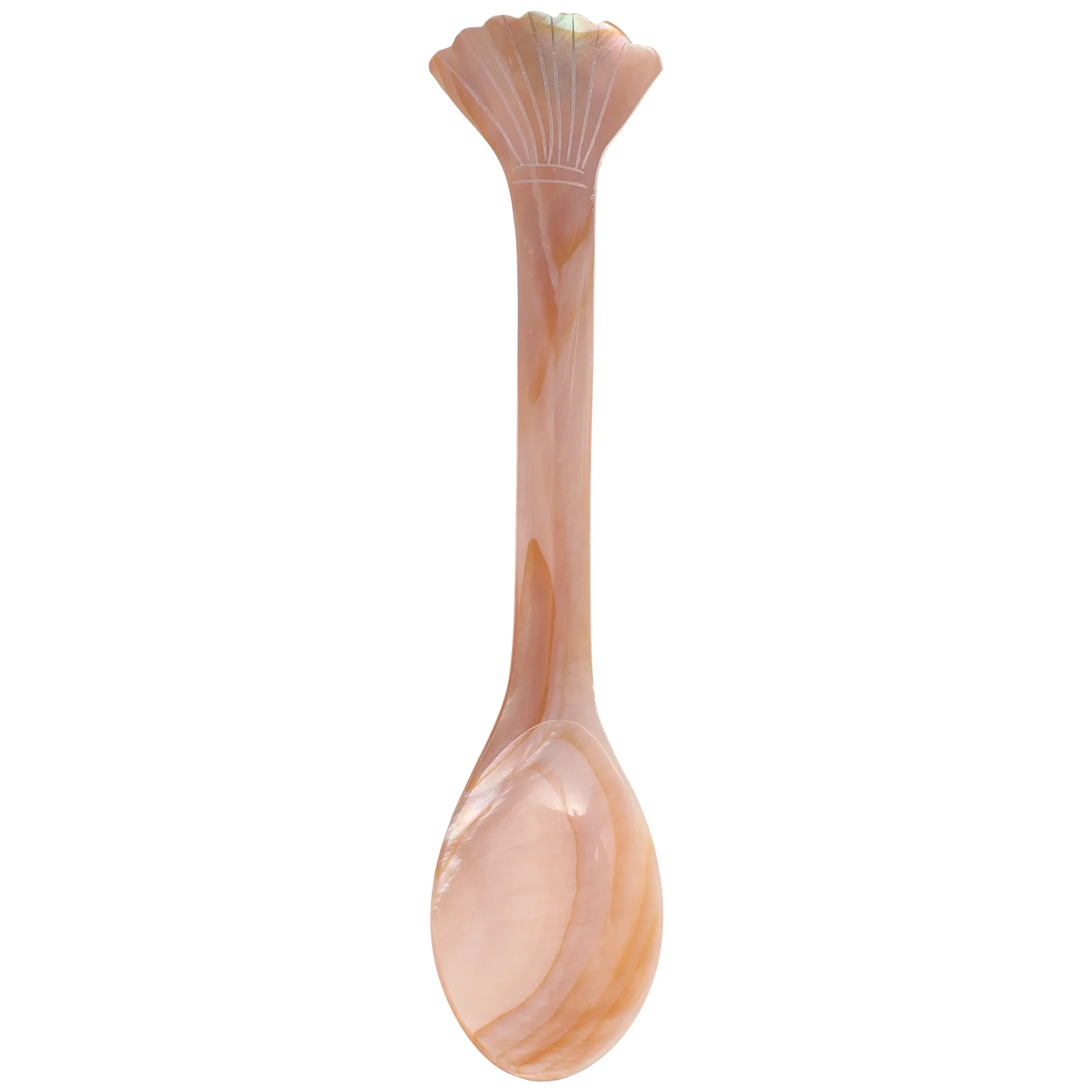 

Shell Spoon Dessert Spoon Ice Cream Coffee Small Scoop Lightweight Polished Handle Kitchen Essentials Decorative Tableware