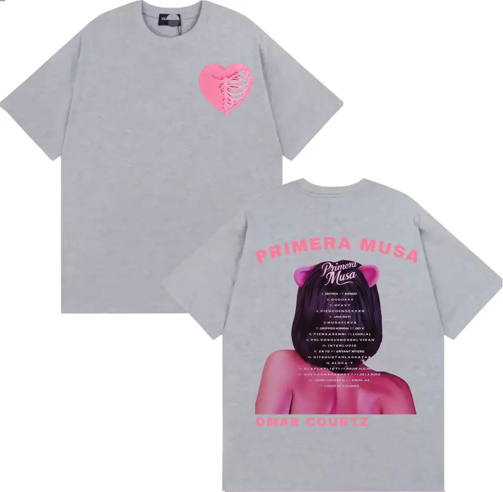عمر كورتز بريميرا موسى ألبوم جولة ميرش تي شيرت الرجال النساء شارع العليا موضة الاتجاه تي شيرت الراحة القطن المتضخم تي شيرت #5