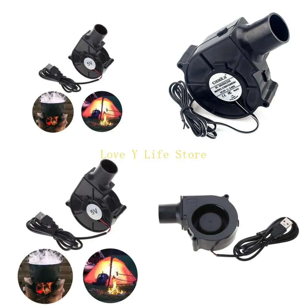 

L74C 3700RPM Blower for Outdoor Cooking 5V USB Powered with Speed