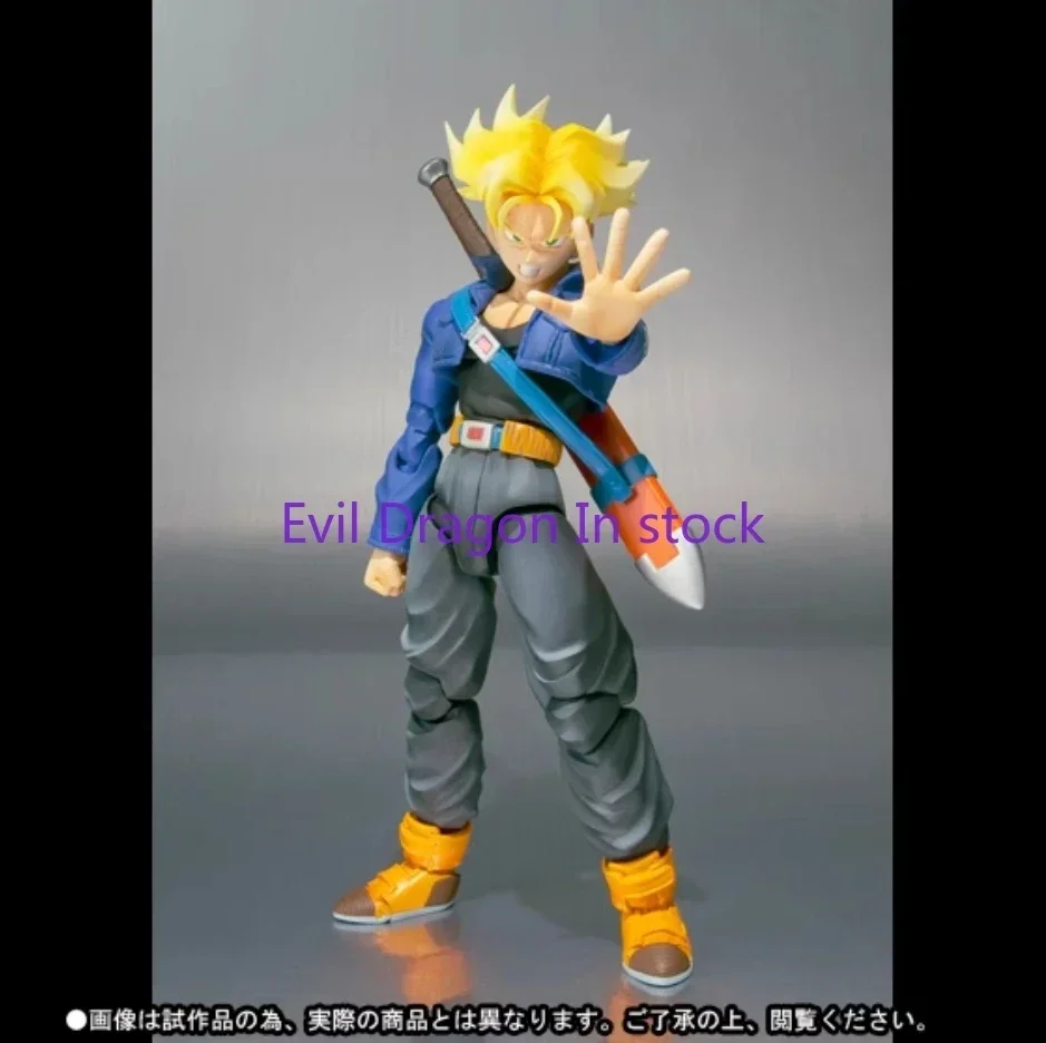 En Stock100 % Original Bandai Sh Figuarts Shf Trunks 1,0 edición de Color Premium figuras de acción Anime modelo juguetes Figura Pvc regalos