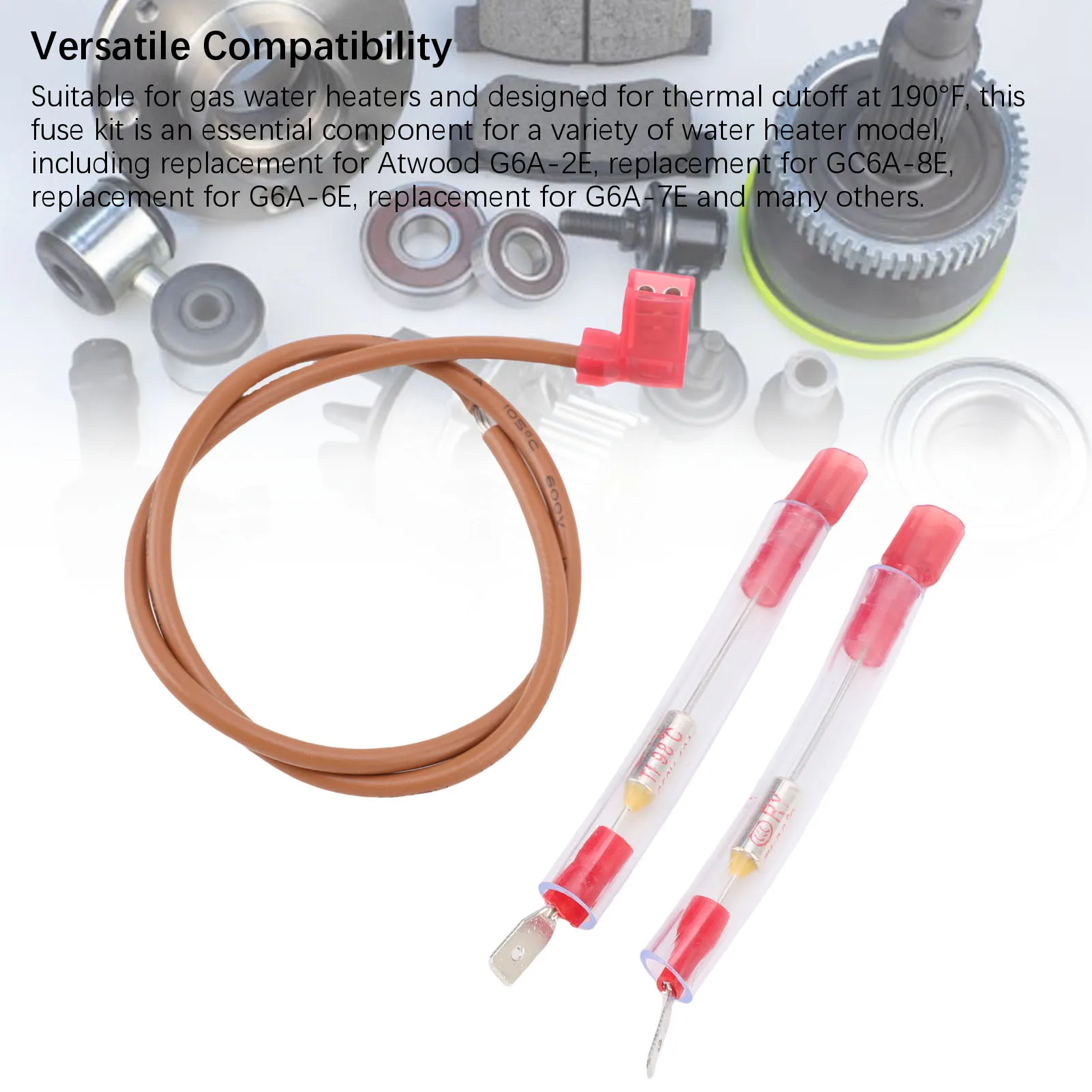 

RV Thermal Cut Off Kit Safe Versatile Compatibility 93866 Easy Installation RV Water Heater Thermal Cutoff Kit for Maintenance