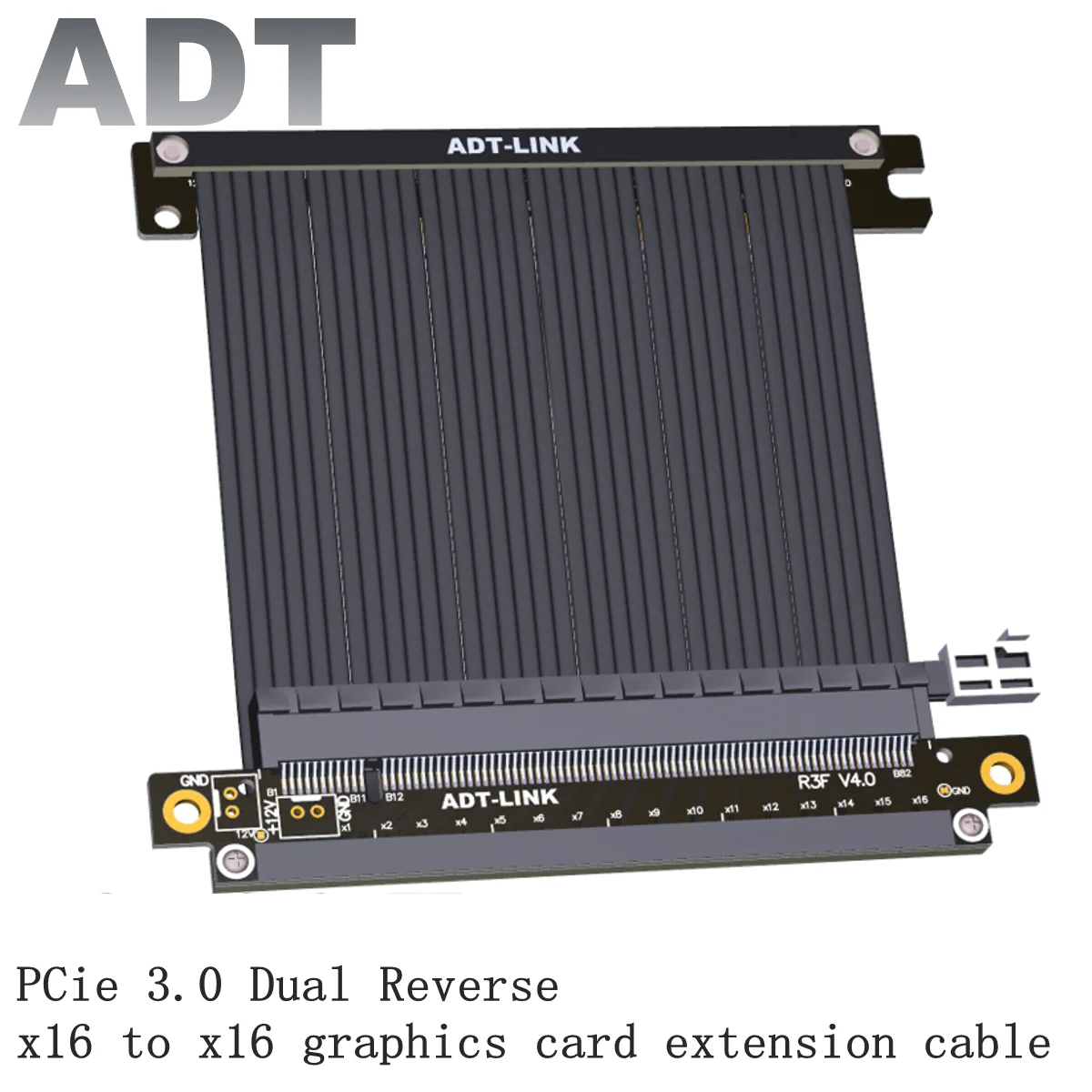 

ADT graphics card extension cable dual reverse PCIe 3.0x16 full-speed stable chassis seller custom shot