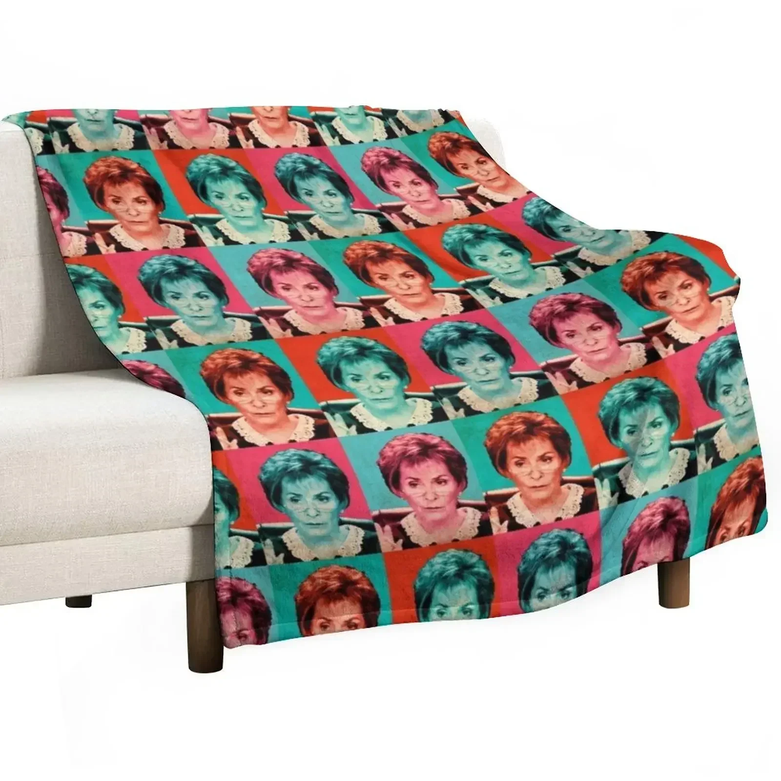 

Judge Judy Pop Artwork Throw Blanket warm winter Polar Moving Comforter Blankets