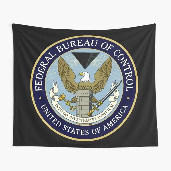 Controltm Federal Bureau Of Control Lo  Tapestry Bedspread Art Mat Decoration Travel Room Decor Colored Beautiful Wall Hanging