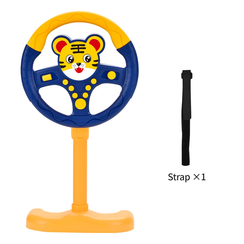 

Educational Steering Wheel Toy - Toddler Interactive Playset with Lights and Sounds, Durable ABS Material, Age 3+