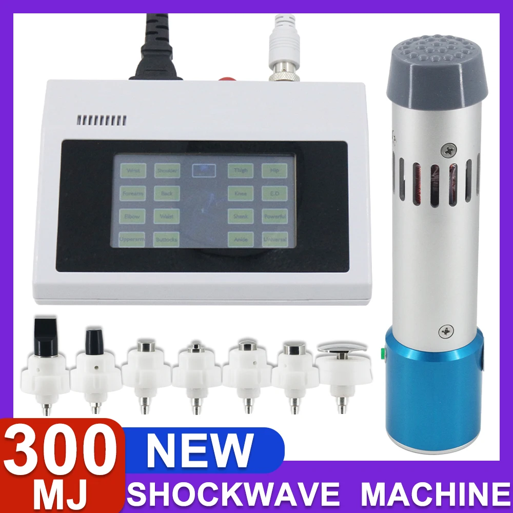 

300MJ Shockwave Therapy Machine ED Shock Wave Health Care Device Pain Relief Massager Body Relax Plantar Fasciitis Tennis Elbow