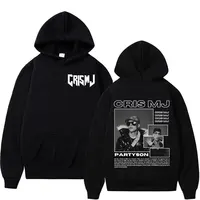 Rapero Cris Mj Tour 2025 Merch sudaderas con capucha hombres mujeres Harajuku moda High Street Sudadera con capucha Tops de gran tamaño Hip Hop gran oferta sudaderas