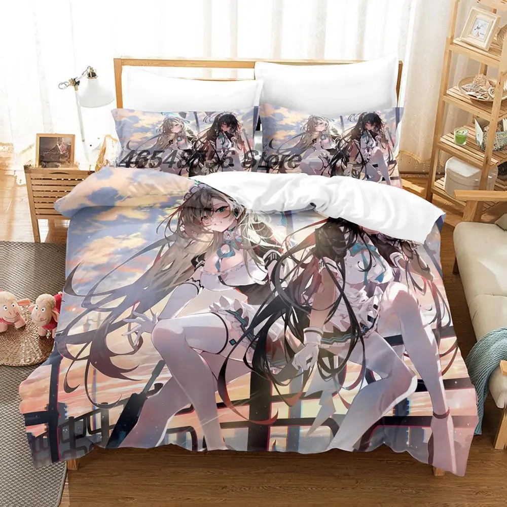 New Blue Archive Bedding Set Single Twin Full Queen King Size Bed Set Adult Kid Bedroom Duvet cover Sets 3D Anime Bed Sheet Set