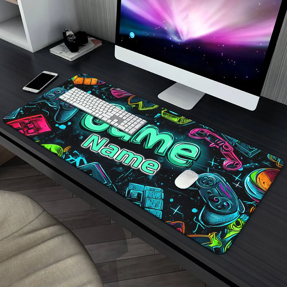 

Game Controller Design Mouse Pad Large Rubber Base Anti-slip Desk Accessories Mousepad for Offices&Gamer Keyboard Mats Decor Mat