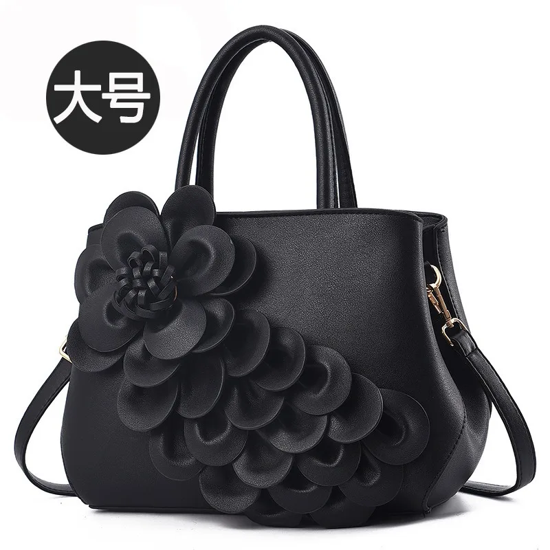 Bolso de mano de rosas de PU para mujer, bolso Hobo, bolso de noche elegante, monedero para fiesta, Club, boda