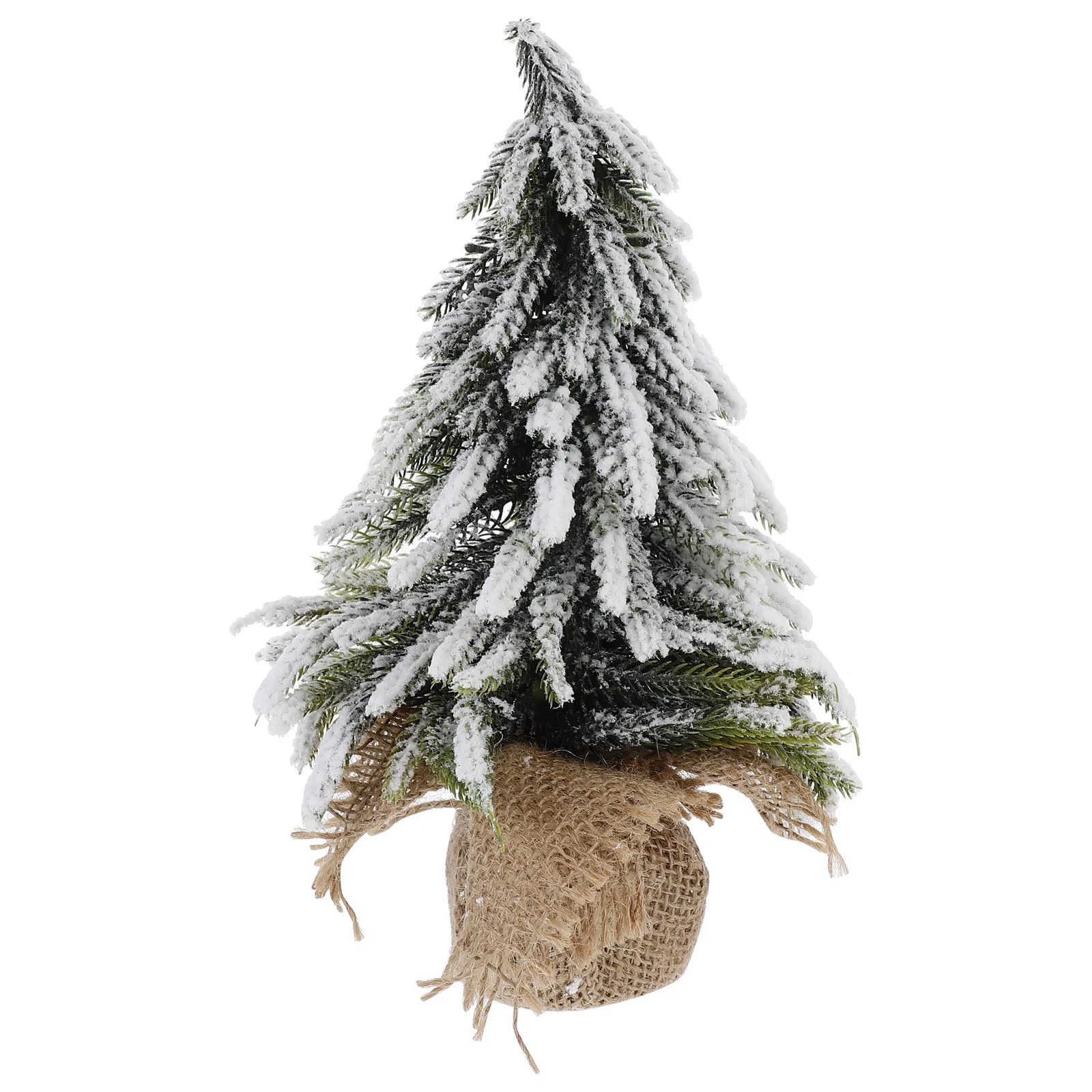 Christmas Tree Party Xmas Decor Desktop Props Ornament Mini Halloween Ornaments Sisal Small Outdoor