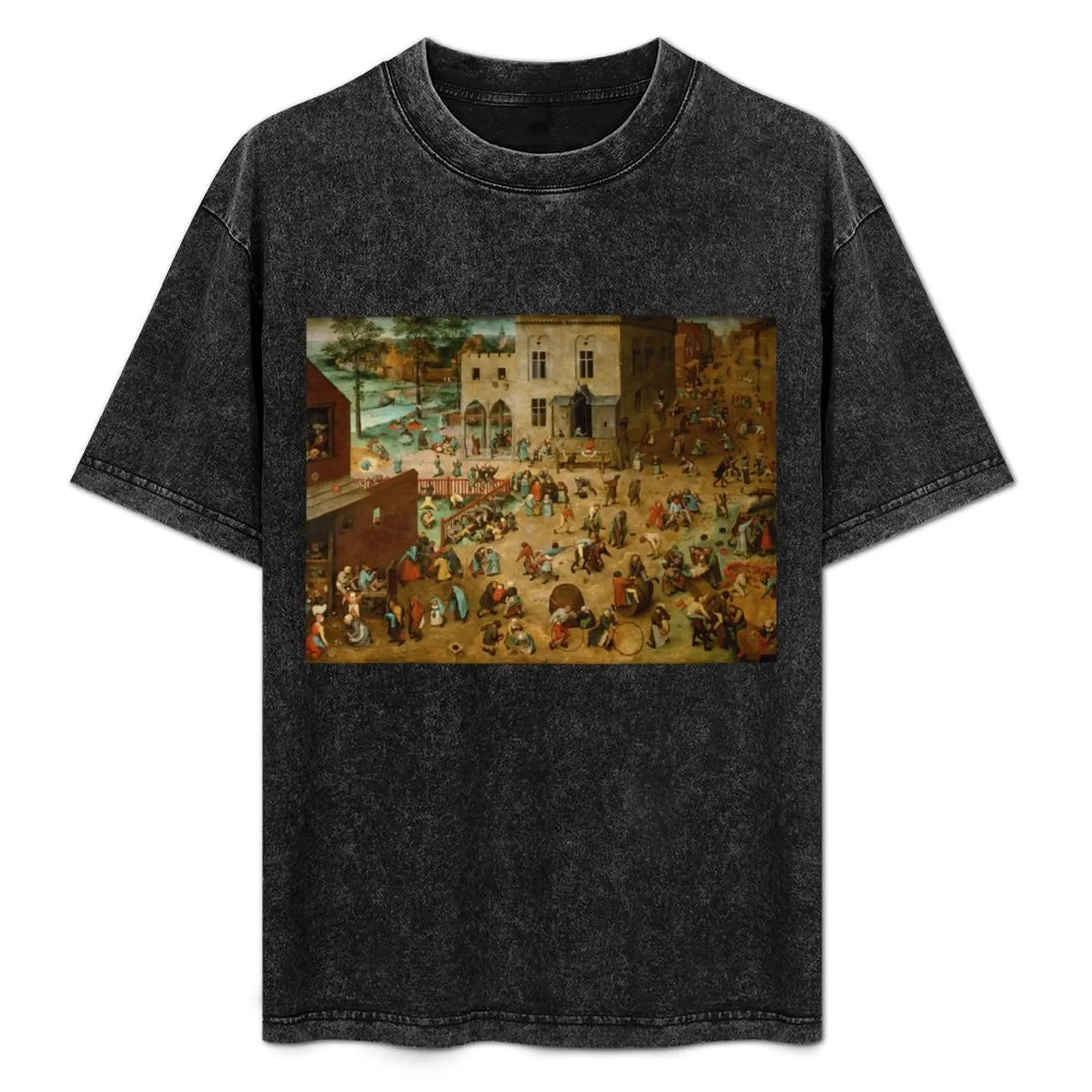 Children's Games - Pieter Bruegel the Elder T-Shirt baggy shirts boys animal print shirts graphic tshirts for men