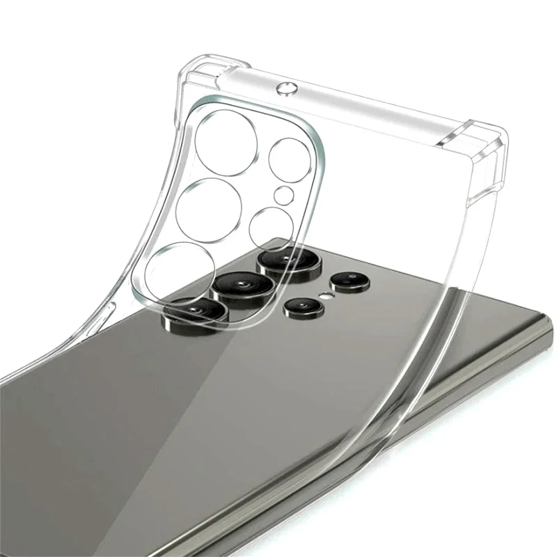 Clear Case For Samsung Galaxy S25 S24 S23 S22 S21 Plus Ultra Shockproof Case A54 A34 A14 A56 A53 A33 A36 A13 A52 A32 A55 Cover