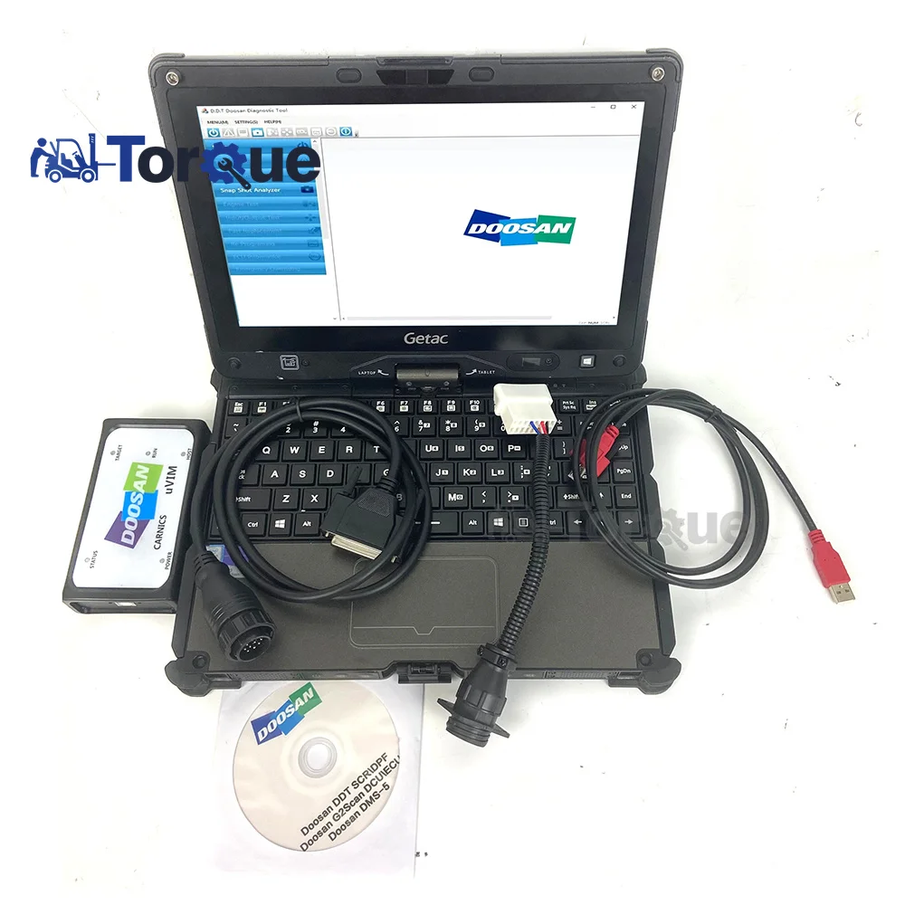 

Getac V100 Laptop for Doosan uVIM DMS-5 Forklift Excavator Construction Engine Analyzer EOL Hydraulic System Diagnostic Tool