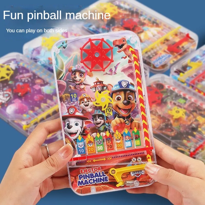 PAW Patrol Children Cartoon Anime Pinball Games Kids Toys Portable Pinball Game Machine Fun Parent-Kid Interactive Toy Gifts New