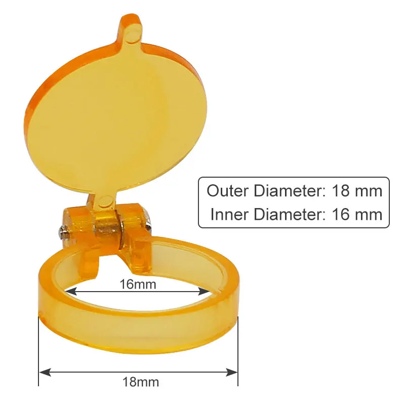 歯科用ヘッドランプ,直径12mm,16mm,口腔内療法用アクセサリー,黄色