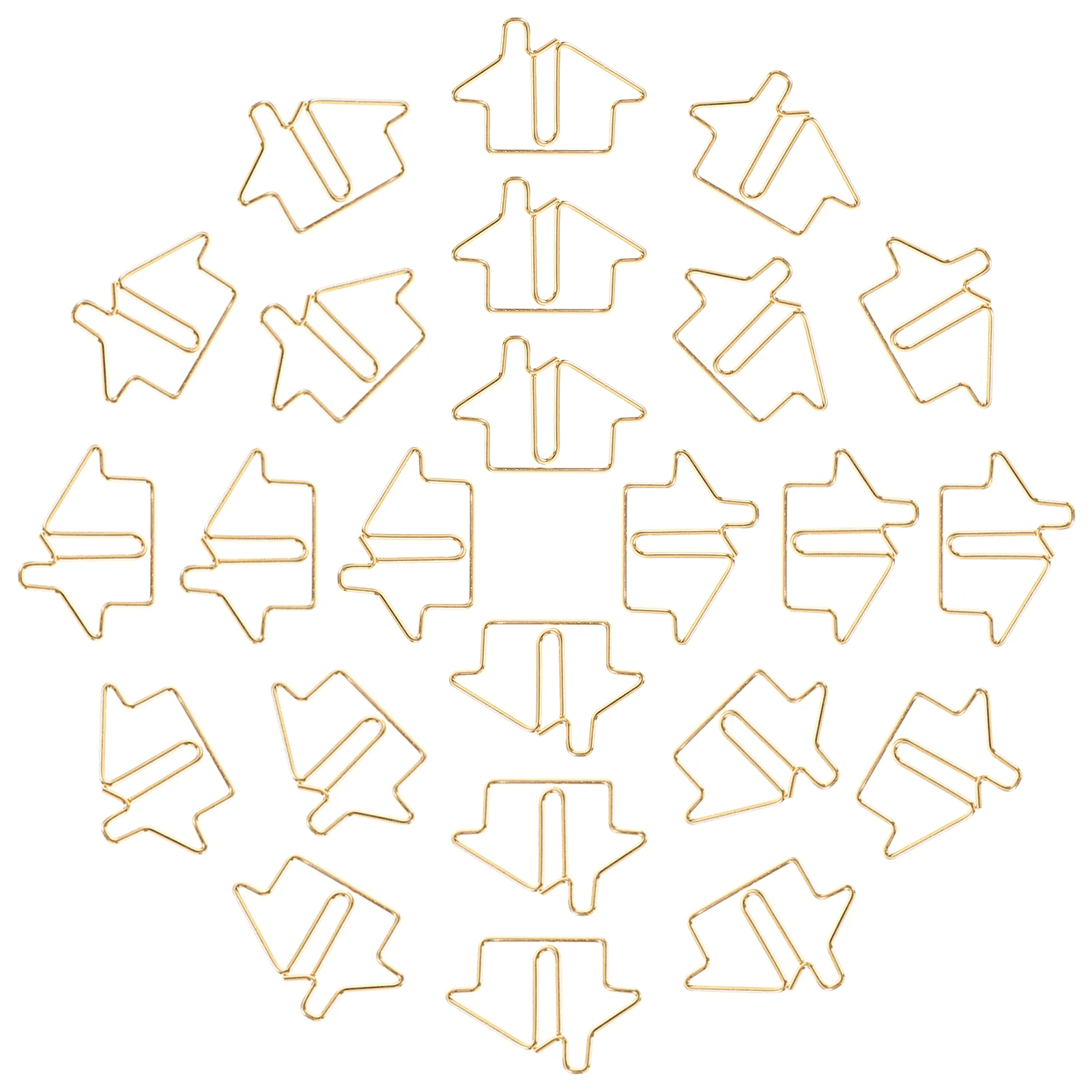 50 قطعة من مشابك الورق المعدنية المزخرفة والمبتكرة الصغيرة متعددة الاستخدام لتنظيم ملفات الملاحظات والمكتب والمنزل #5